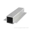 Aluminum extrusion profile tube square perforated